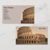 Buiten het Colosseum, Rome, Italië Visitekaartje (Voorkant / Achterkant)