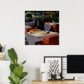 Buiten het eten, op een poster (Thuiskantoor)