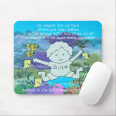 Buiten het oppervlak muismat (Met muis)