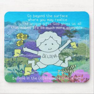 Buiten het oppervlak muismat