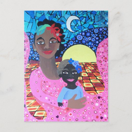 Buiten het paradijs Briefkaart (Voorkant)