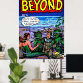 Buiten het  Poster van de Comics van het Mermaid-K (Thuiskantoor)