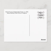 Buiten het Poster van WPA Briefkaart (Achterkant)