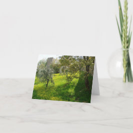 Buiten het Wenskaart van San Gimignano-muren Aankondiging