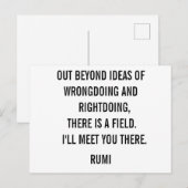 Buiten ideeën... Rumi Briefkaart (Voorkant / Achterkant)