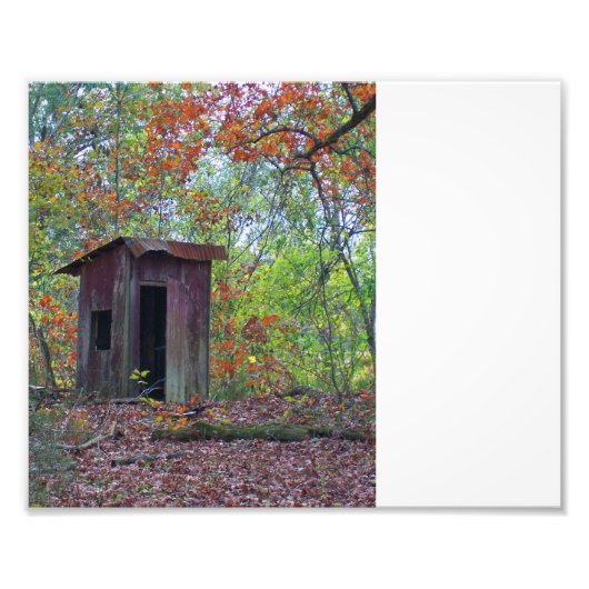 Buiten in de Herfst Foto Afdruk (Voorkant)