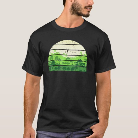 Buiten in het wild levende Natuur bomen wildrestau T-shirt (Voorkant)