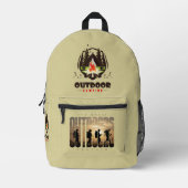 Buiten kamperen | bedrukte rugzak (Voorkant)