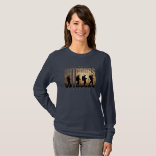 Buiten kamperen   Lange mouwen voor dames T-shirt