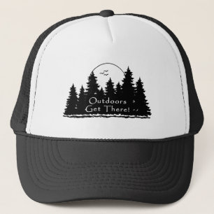 Buiten krijgen bomen trucker pet