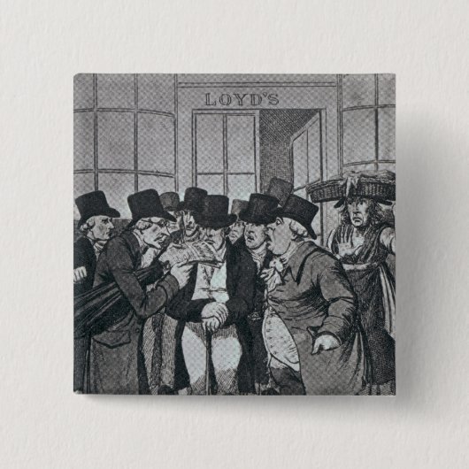 Buiten Lloyds of London Vierkante Button 5,1 Cm (Voorkant)