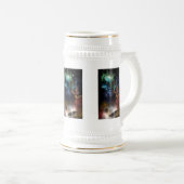 Buiten ruimte en tijd fractale kunst bierpul (Voorkant rechts)