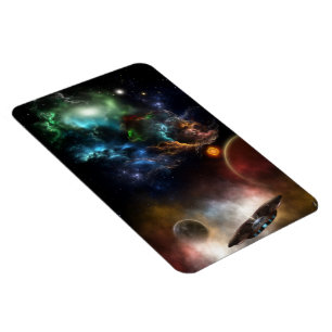 Buiten ruimte en tijd fractale kunst magneet