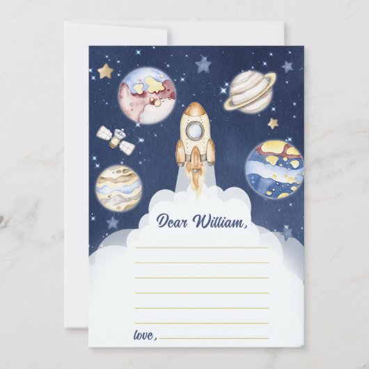 Buiten Ruimte Tijd Capsule Nota Bericht Kaart (Voorkant)