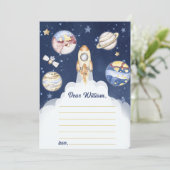 Buiten Ruimte Tijd Capsule Nota Bericht Kaart (Staand voorkant)