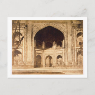 Buiten Taj Mahal, waarschijnlijk geïllustreerd in Briefkaart
