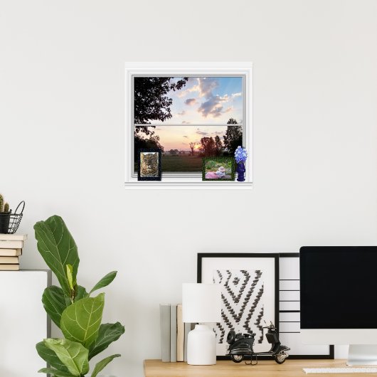 Buiten Uitzicht - Misty Morning Poster (Thuiskantoor)