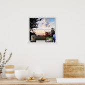 Buiten Uitzicht - Misty Morning Poster (Keuken)