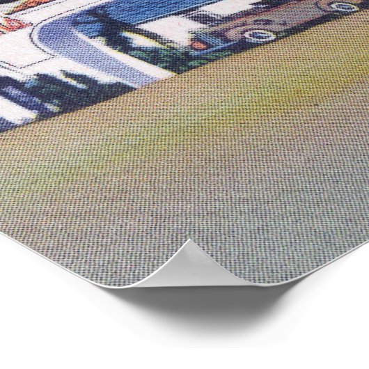 Buiten Uitzicht van Camp Walla Walla Poster (Hoek)