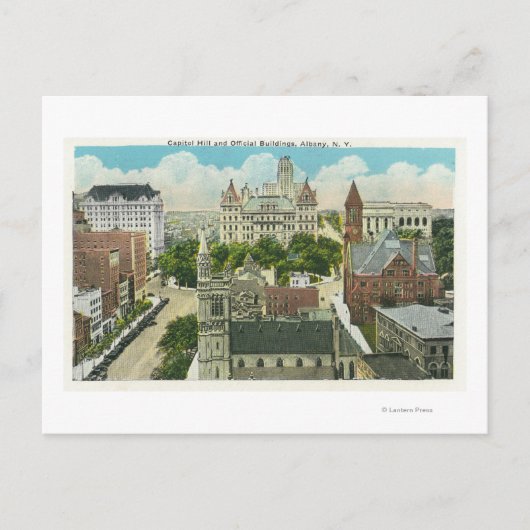 Buiten Uitzicht van Capitol Hill en Officiële Briefkaart (Voorkant)