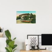 Buiten Uitzicht van Carnegie LibraryLakeport, CA Poster (Thuiskantoor)