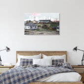 Buiten Uitzicht van Clark-Nickerson Lumber Co. Canvas Afdruk (Insitu (Slaapkamer))