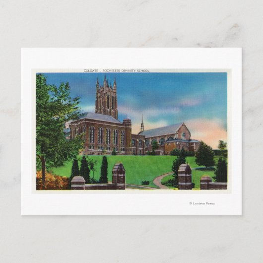 Buiten Uitzicht van Colgate Divinity School Briefkaart (Voorkant)