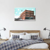 Buiten Uitzicht van Cunningham Hotel on Lewis St. Canvas Afdruk (Insitu (Slaapkamer))