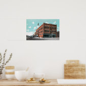 Buiten Uitzicht van Cunningham Hotel on Lewis St. Poster (Keuken)