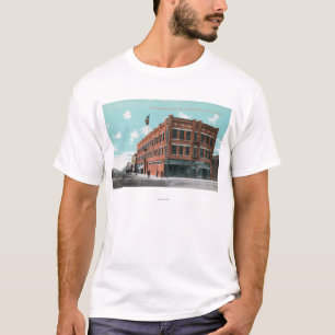 Buiten Uitzicht van Cunningham Hotel on Lewis St. T-shirt