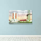 Buiten Uitzicht van de Amerikaanse overheid Canvas Afdruk (Insitu (Houten vloer))