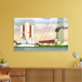 Buiten Uitzicht van de Amerikaanse overheid Canvas Afdruk (Insitu (Woonkamer))