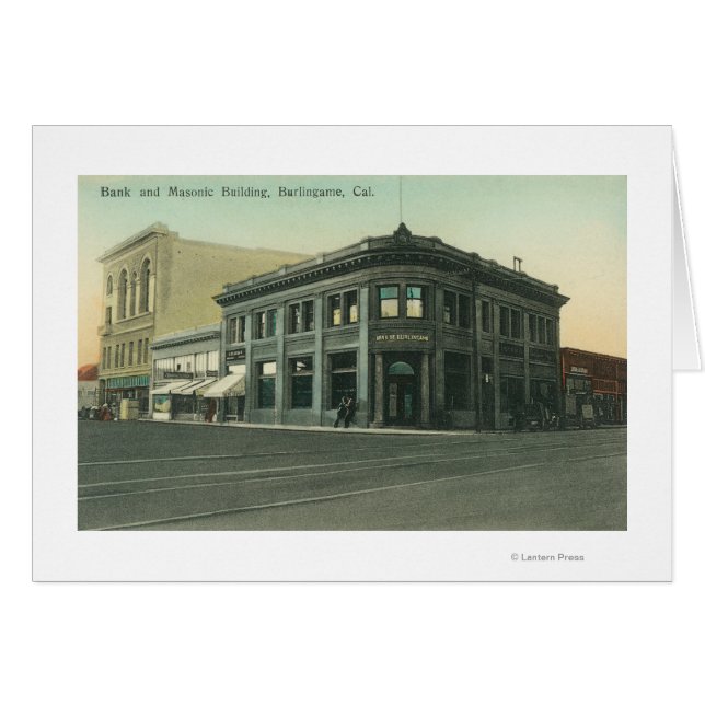 Buiten Uitzicht van de Bank en de Masonic Temple (Voorkant Horizontaal)