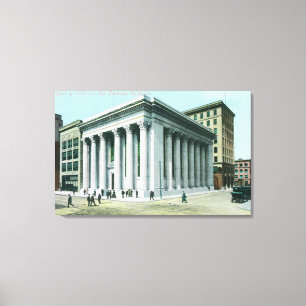Buiten Uitzicht van de Bank of California Canvas Afdruk
