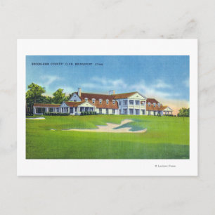Buiten Uitzicht van de Brooklawn Country Club Briefkaart