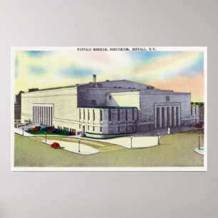 Buiten Uitzicht van de Buffalo Memorial Poster