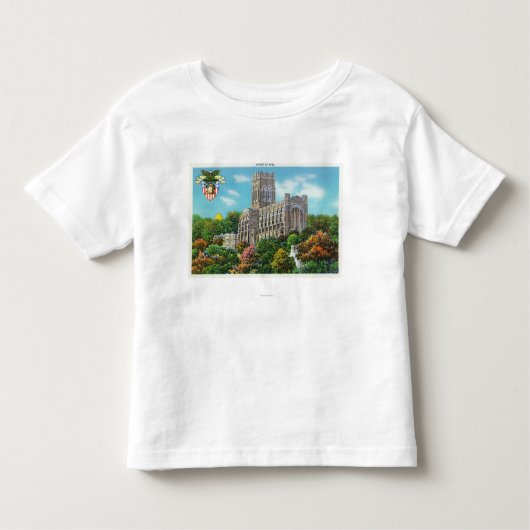Buiten Uitzicht van de Cadet-kapel Kinder Shirts (Voorkant)