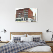 Buiten Uitzicht van de Centrale Bank BldgOakland, Canvas Afdruk (Insitu (Slaapkamer))