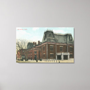 Buiten Uitzicht van de Conventie Hall Canvas Afdruk