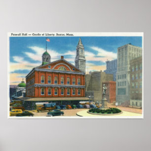 Buiten Uitzicht van de Faneuil Hall # 2 Poster