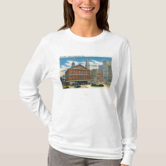 Buiten Uitzicht van de Faneuil Hall # 2 T-shirt (Voorkant)