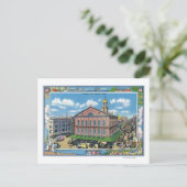 Buiten Uitzicht van de Faneuil Hall # 3 Briefkaart (Staand voorkant)