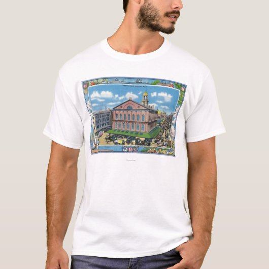 Buiten Uitzicht van de Faneuil Hall # 3 T-shirt (Voorkant)