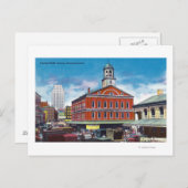 Buiten Uitzicht van de Faneuil Hall Briefkaart (Voorkant / Achterkant)