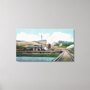Buiten Uitzicht van de George Palmer Lumber Co. Canvas Afdruk