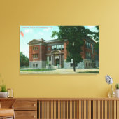 Buiten Uitzicht van de Grammatische School 2 Canvas Afdruk (Insitu (Woonkamer))
