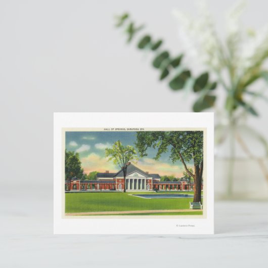 Buiten Uitzicht van de hal van veren # 2 Briefkaart (Staand voorkant)