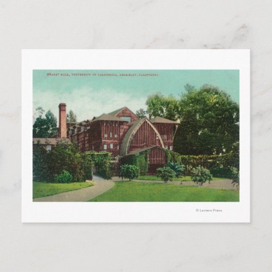 Buiten Uitzicht van de Hearst Hall, U van CA Briefkaart (Voorkant)