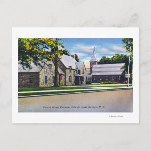 Buiten Uitzicht van de heilige katholiek Briefkaart