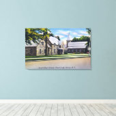 Buiten Uitzicht van de heilige katholiek Canvas Afdruk (Insitu (Houten vloer))